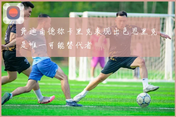 费迪南德称卡里克表现出色恩里克是唯一可能替代者